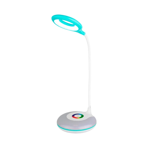 Светильник настольный Ultraflash UF-752 6W на основании сенс. 3 ур.ярк. голубой (1/20)