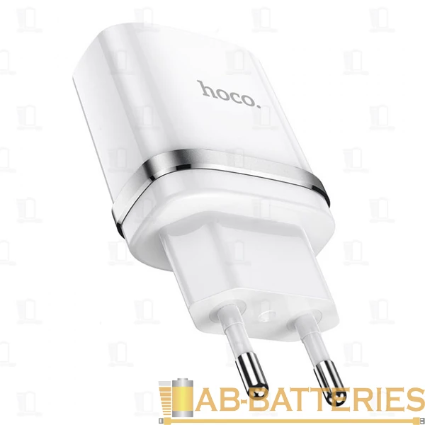 Сетевое З/У HOCO N2 1USB 2.0A белый (1/13/130)