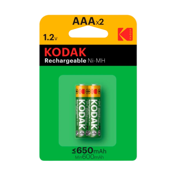 Аккумулятор бытовой Kodak HR03 AAA BL2 NI-MH 650mAh (2/20/240/16800)