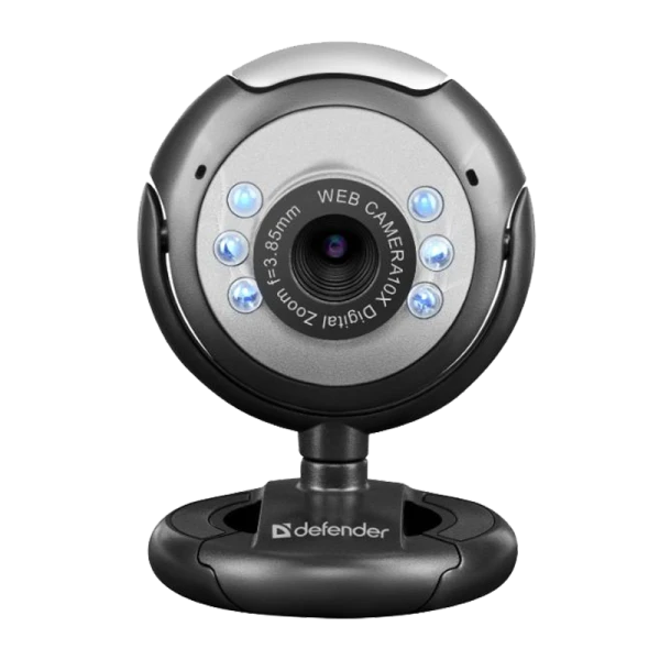 Веб-камера Defender C-110 CMOS 640x480 0.3Мп USB+Jack 3.5мм черный (1/50)