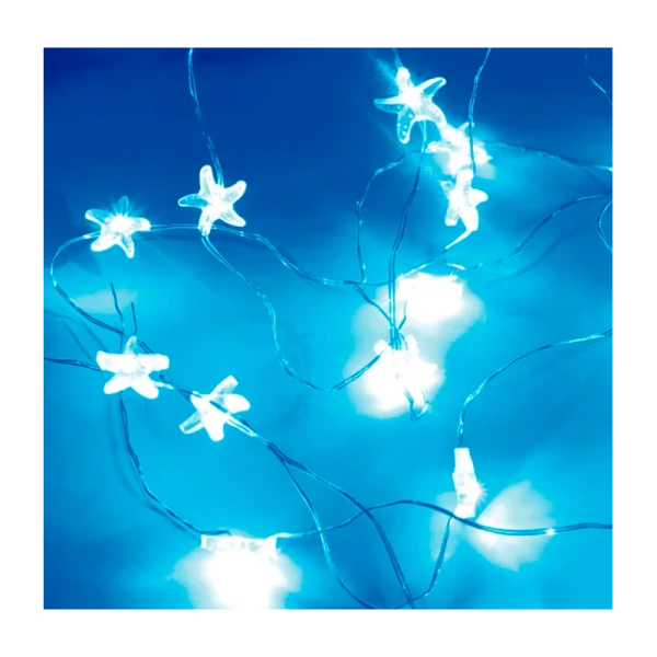 Гирлянда Космос 1.5м лампочки нить от батареек синий (1/150)