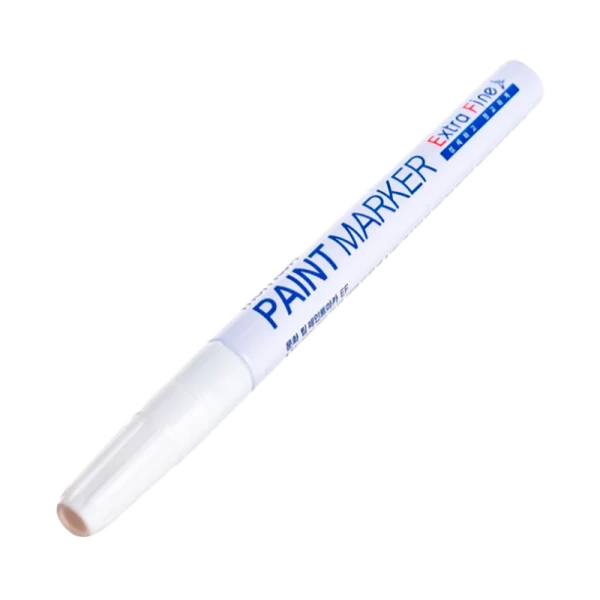 Маркер промышленный MunHwa PAINT MARKER Extra Fine EFPM-05 1.0мм нитрокраска белый (1/12/576)