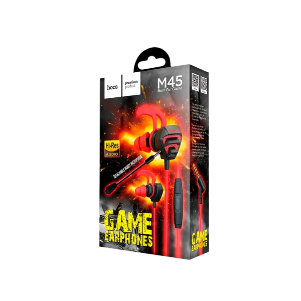 Наушники внутриканальные HOCO M45 с микр. черный (1/9/90)