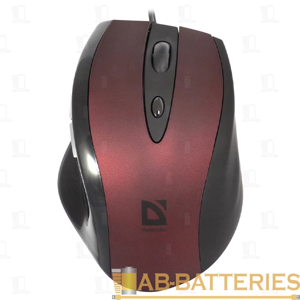 Мышь проводная Defender MB-880 Opera классическая USB красный (1/40)