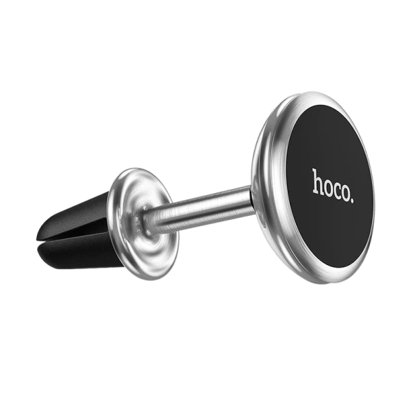 Держатель автомобильный HOCO CA69 в воздуховод магнит белый (1/108)