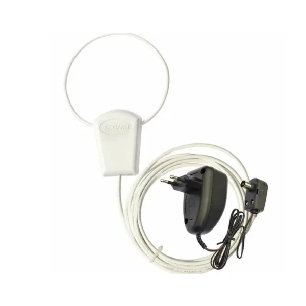 ТВ-Антенна комнатная Уралка УР-3Б активная с питанием DVB-T/T2