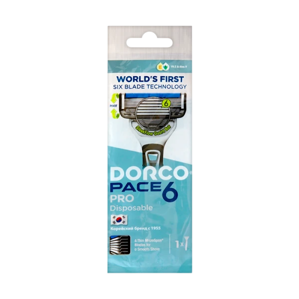 Бритва DORCO PACE6 pro 6 лезвий 1шт. (1/10)