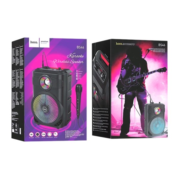 Портативная колонка HOCO BS46 bluetooth 5.0 microSD караоке черный (1/6)