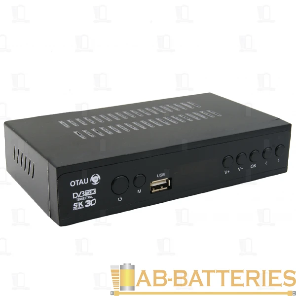 Приставка для цифрового ТВ OTAU M13 DVB-T/T2 металл черный (1/60)