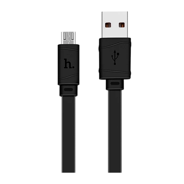 Кабель HOCO X5 USB (m)-microUSB (m) 1.0м 2.4A ПВХ черный (1/30/300)