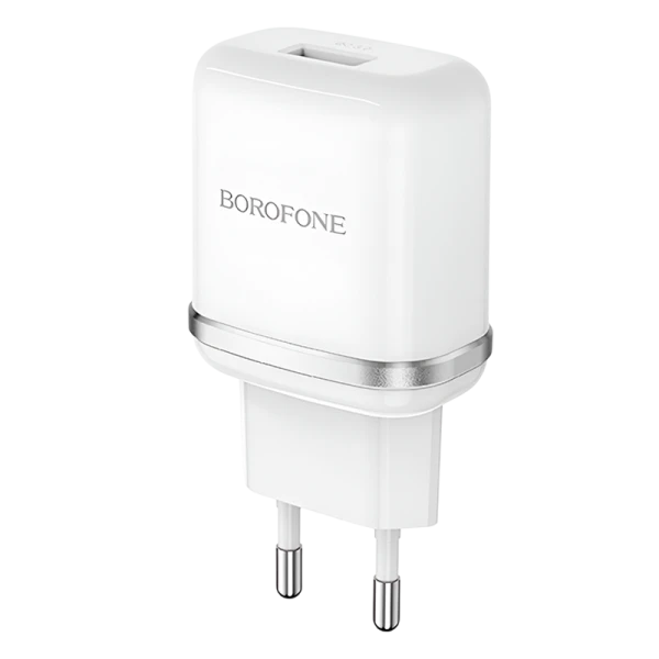 Сетевое З/У Borofone BA36A 1USB 3.0A 18W QC3.0 белый (1/65/260)