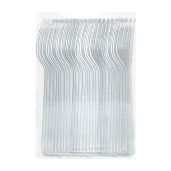 Вилка AVIORA прозрачная, премиум, 50 шт/уп, полистирол (цена за штуку) (50/1500)