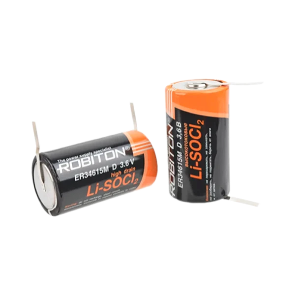 Батарейка ROBITON ER34615M-FT D высокотоковые с лепестковыми выводами SR2, в упак 8 шт 2/8/96