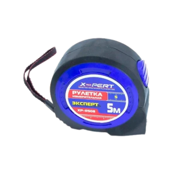 Рулетка измерительная X-PERT 508 5м*19мм пластик 1 фикстатор ударопрочный корпус черный (1/20)