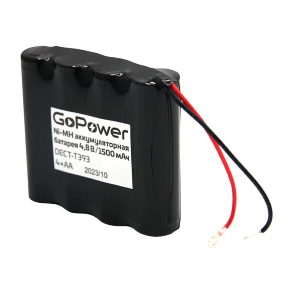 Аккумулятор для радиотелефонов GoPower T393 PC1 NI-MH 1500mAh (1/10/120)