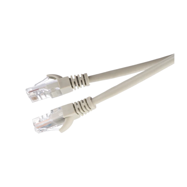 Патч-корд GoPower RJ-45 (m)-RJ-45 (m) 0.5м кат.5е ПВХ 26AWG CCA серый Premium Zip-Lock c подвесом