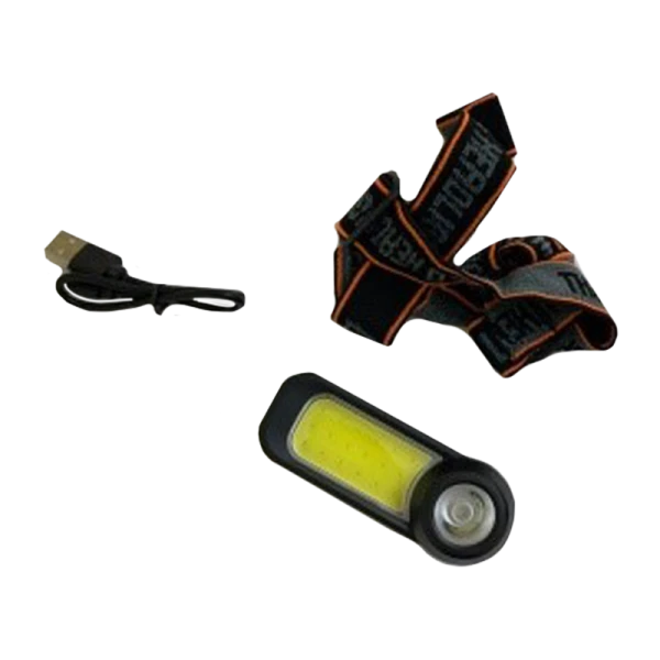 Фонарь налобный Без бренда HT-119 от аккумулятора 2 режима черный