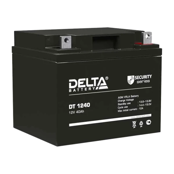 Аккумулятор свинцово-кислотный Delta DT 1240 12V 40Ah