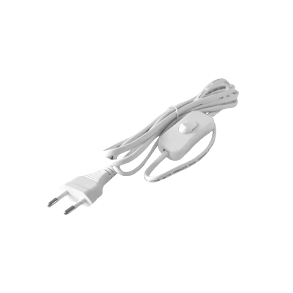 Кабель питания Прогресс для бра 1.7м 10A 2x0.5мм² с переключателем белый (1/200)