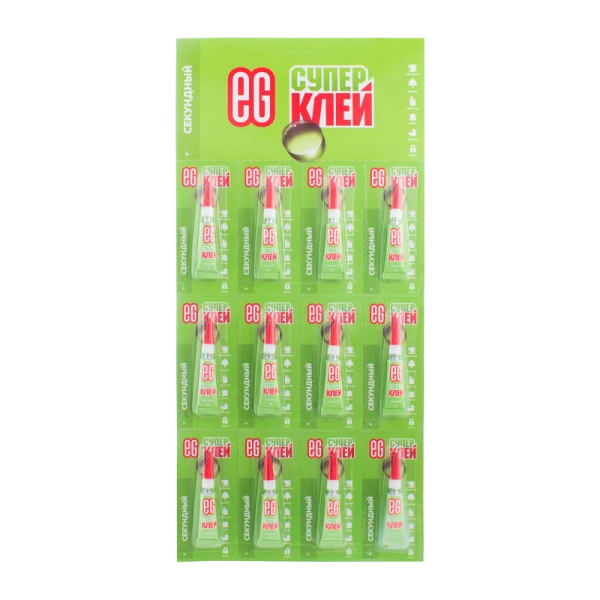 Супер-клей Еврогарант/EG 3г отрывные BL12 (12/72/288)