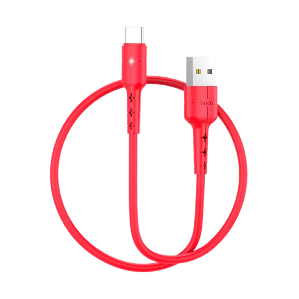 Кабель HOCO X30 USB (m)-Type-C (m) 1.2м 2.0A TPE красный (1/30/300)