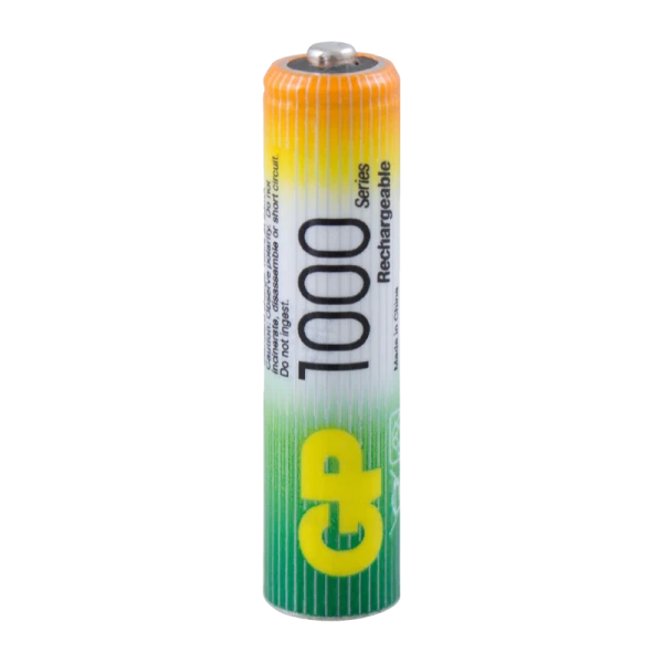 Аккумулятор бытовой GP HR03 AAA BL2 NI-MH 1000mAh в пластиковой упаковке (2/20/200)