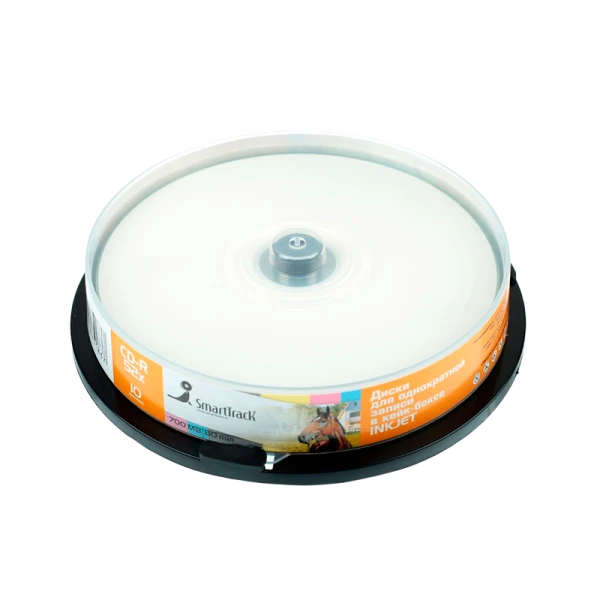 Диск CD-R SmartTrack Inkjet print SP-25 52x 80min 25шт. (25/250)
