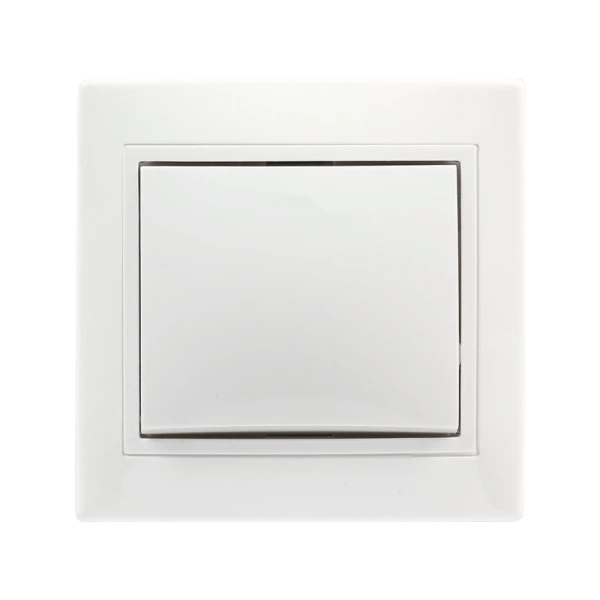 Выключатель Smartbuy 1-клавишный 10А белый, керамика "Венера"