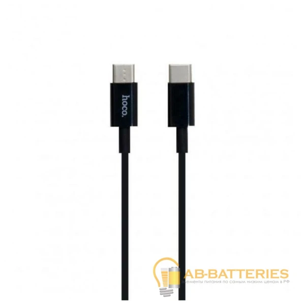 Кабель HOCO X23 USB (m)-Type-C (m) 1.0м 3.0A TPE черный (1/46/276)