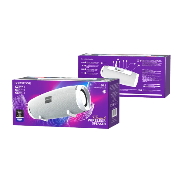 Портативная колонка Borofone BR3 bluetooth 5.0 microSD серый (1/40)