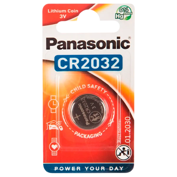 Батарейка Panasonic Power Cells CR2032 BL1 Lithium 3V CN (Китай) (1/5/200)