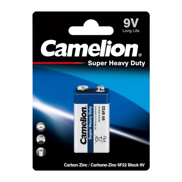 Аккумулятор бытовой Camelion Крона 6F22 Shrink 1 NI-MH 9V 200mAh (1/10)
