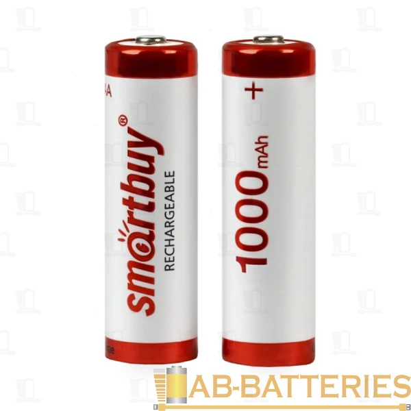 Аккумулятор бытовой Smartbuy HR6 AA BL2 NI-MH 1000mAh (2/24/240)
