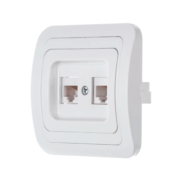 Розетка интернет Makel Mimoza 2гн. белый MAKEL 12036 (1/12)