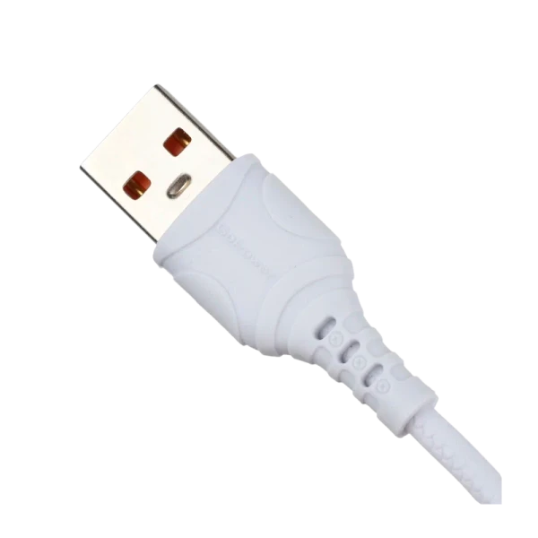 *Кабель GoPower GP06T USB (m)-Type-C (m) 1.0м 2.4A ПВХ белый (1/200/800) 