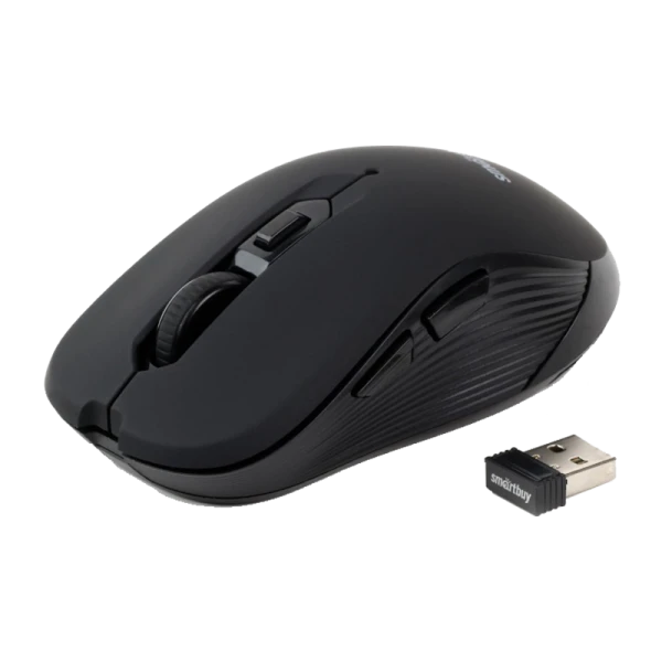 Мышь беспроводная Smartbuy 200AG классическая USB черный (1/40)