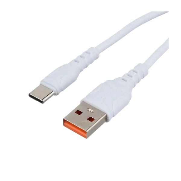 *Кабель GoPower GP06T USB (m)-Type-C (m) 1.0м 2.4A ПВХ белый (1/200/800) 
