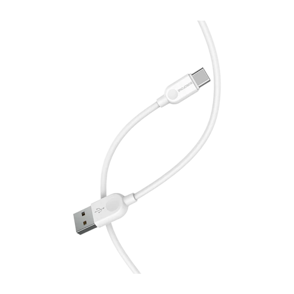 Кабель Borofone BX14 USB (m)-Type-C (m) 3.0м 2.4A ПВХ белый (1/360)