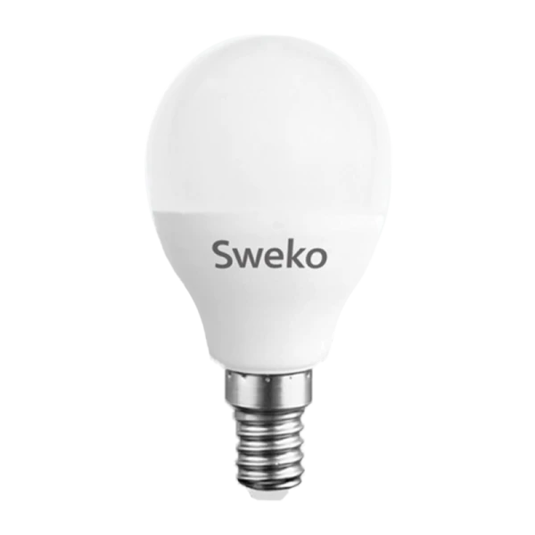 Лампа светодиодная Sweko G45 E14 10W 3000К 230V шар (1/5/100)
