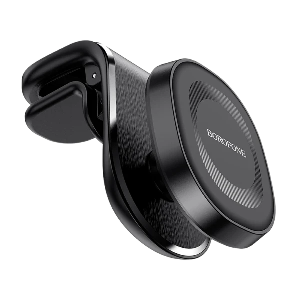 Держатель автомобильный Borofone BH40 в воздуховод магнит черный (1/140)