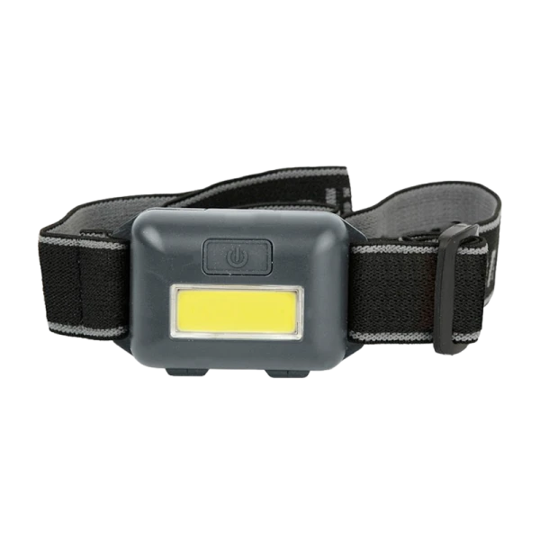Фонарь налобный Ultraflash LED5356 0,95W COB от батареек IPX4 3 режима черный (1/40/560)