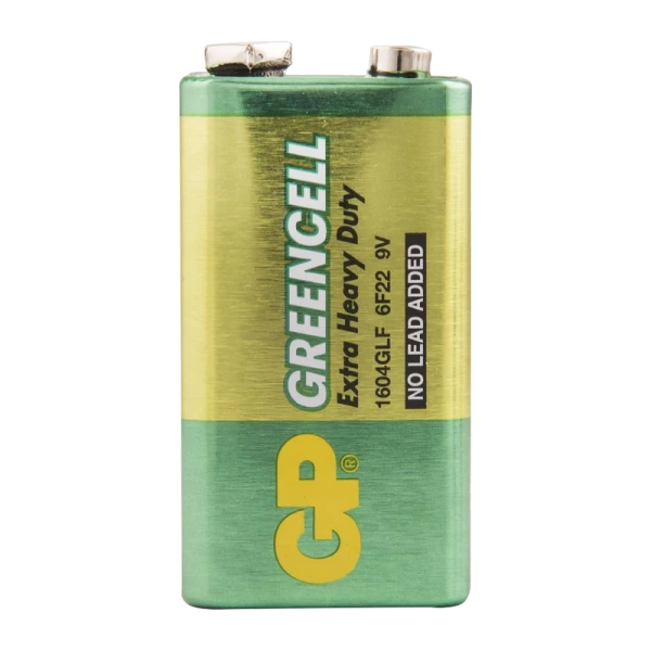 Батарейка GP GreenCell Крона 6F22 BL1 Heavy Duty 9V (1/10/200)