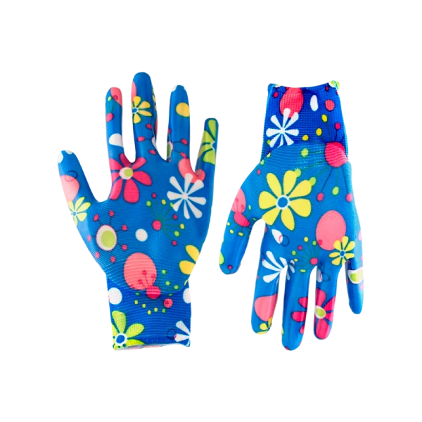 Перчатки Еврогарант/EG садовые L нитрил голубой (1/12/240)