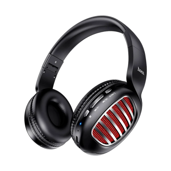 Наушники полноразмерные HOCO W23 bluetooth 5.0 с микр. microSD черный (1/30)