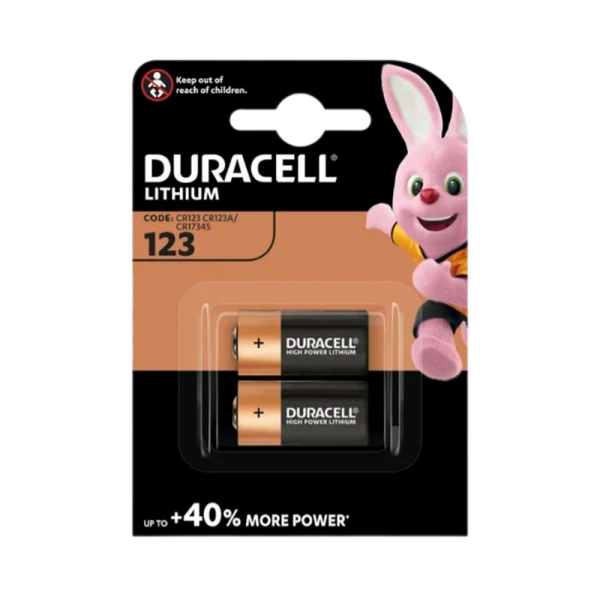 Батарейка Duracell CR123A BL2 Lithium 3V (2/20/100)