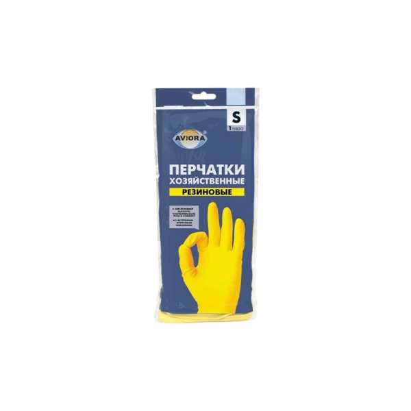 Перчатки Aviora S резина 1 пара в упаковке (1/120)