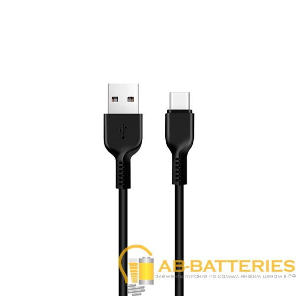 Кабель HOCO X20 USB (m)-Type-C (m) 3.0м 2.0A ПВХ черный (1/30/300)