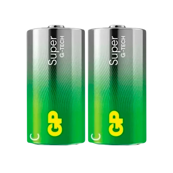 Батарейка GP Super G-Tech LR14 C Shrink 2 Alkaline 1.5V (2/24/240)