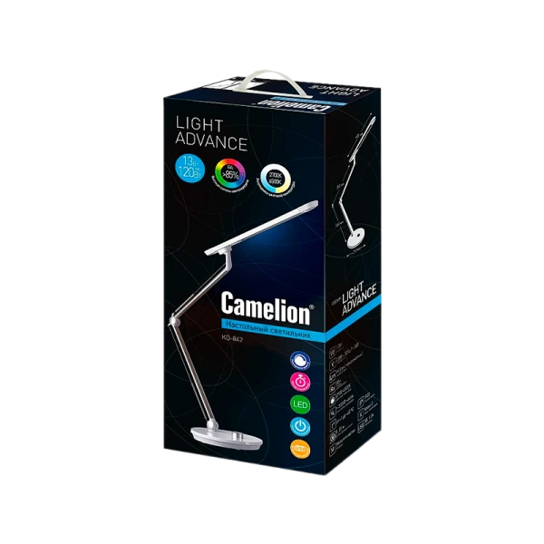 Светильник настольный Camelion KD-842 13W 230V 1LED на основании сенс. рег.ярк./цвета белый (1/4)