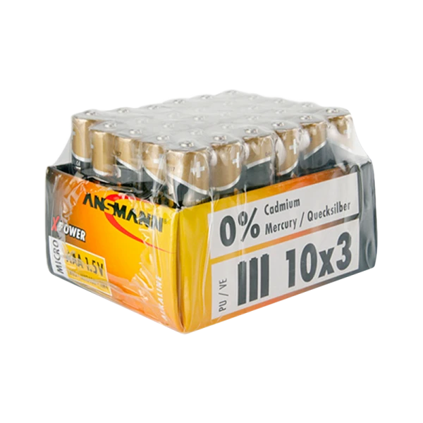 Батарейка ANSMANN X-POWER LR03 SR3, в упак 30 шт